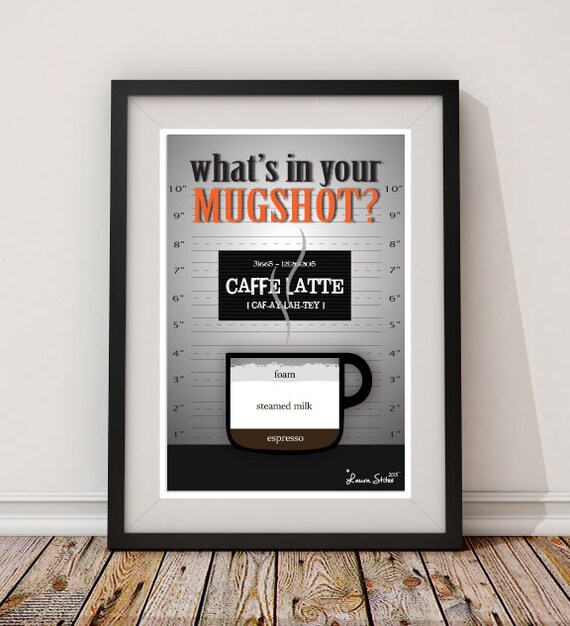 What's in your MUGSHOT Coffee Poster coffee mugshot mug
