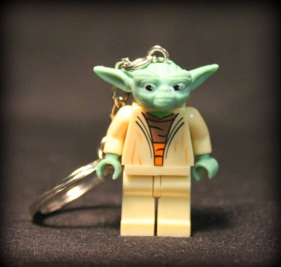 yoda keyring lego