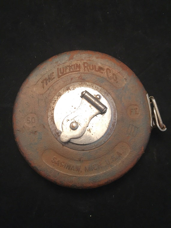 Lufkin Rule Co. 50ft Steel Tape Measure Vintage Tape Measure