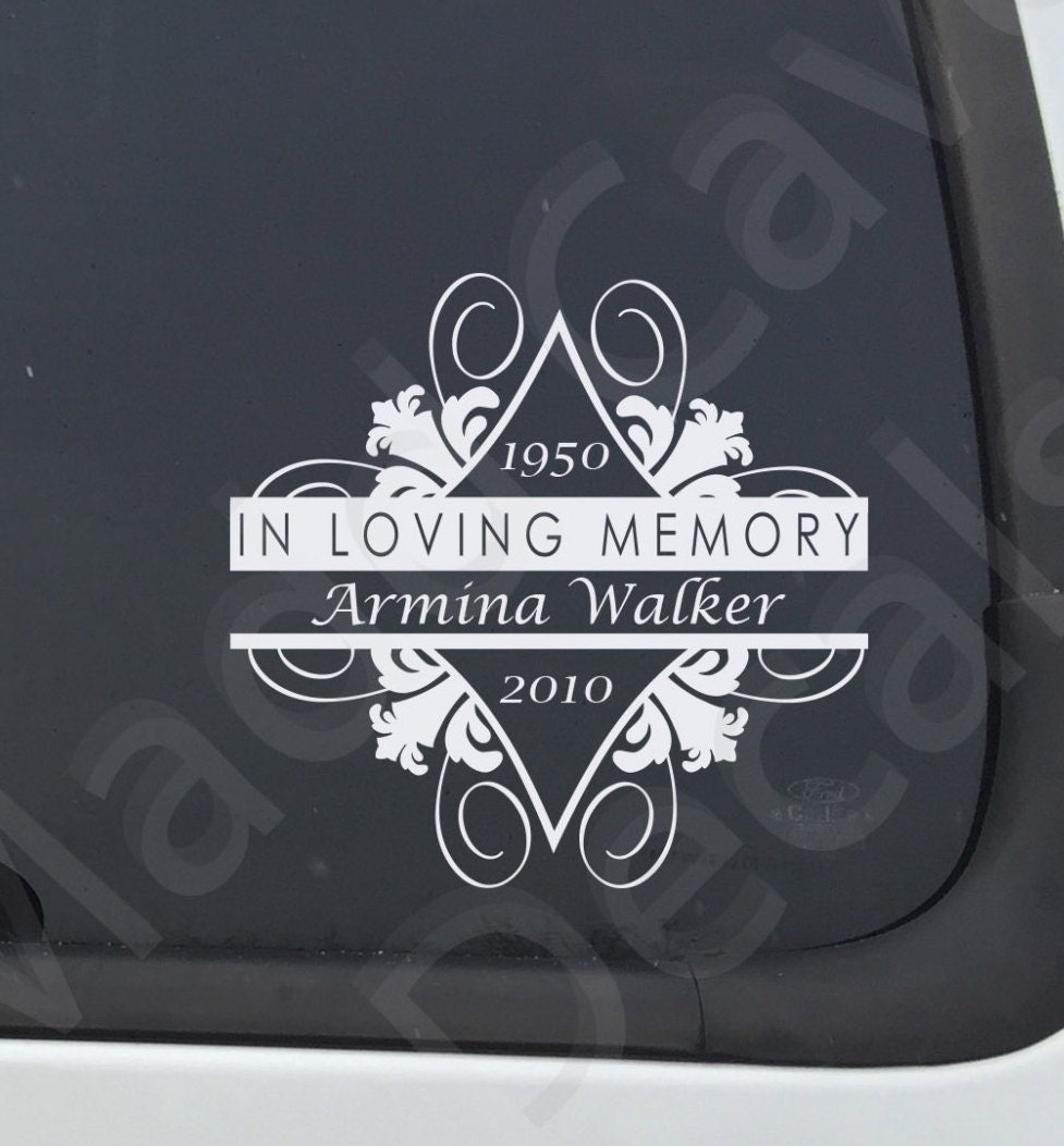 Download In Loving Memory Of Memorial Decal Car Window Laptop Tablet