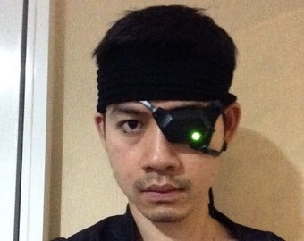 1:1 Scale Halloween Costume Cosplay Movie Game Prop Mask, Snake Metal Gear Solid Eye #512