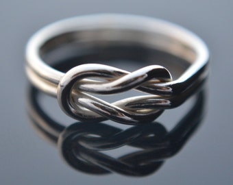 Sailors Knot, Sterling Silver, Infinity Ring, Sterling Silver Wire Ring, Promise Ring, Love Knot, Sterling Silver 925
