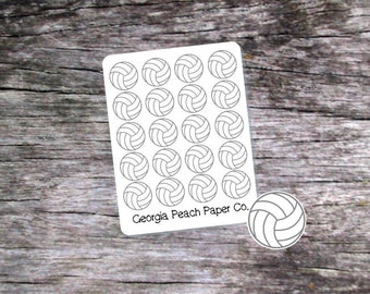 VolleyBall Planner Stickers -Erin Condren Planners/The Happy Planner- Made to fit Vertical or Horizontal Layout