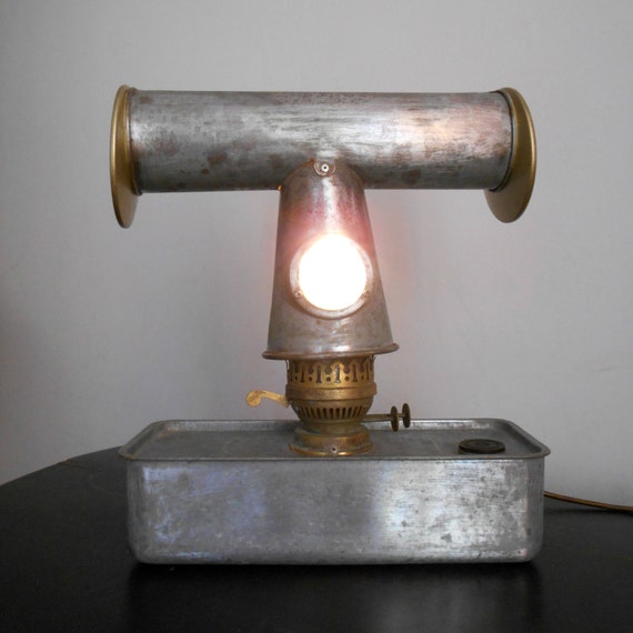 Retro Greenhouse Heater Table Lamp