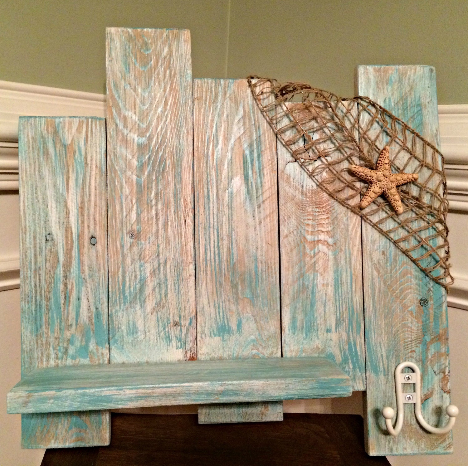 Rustic Beach Shelf