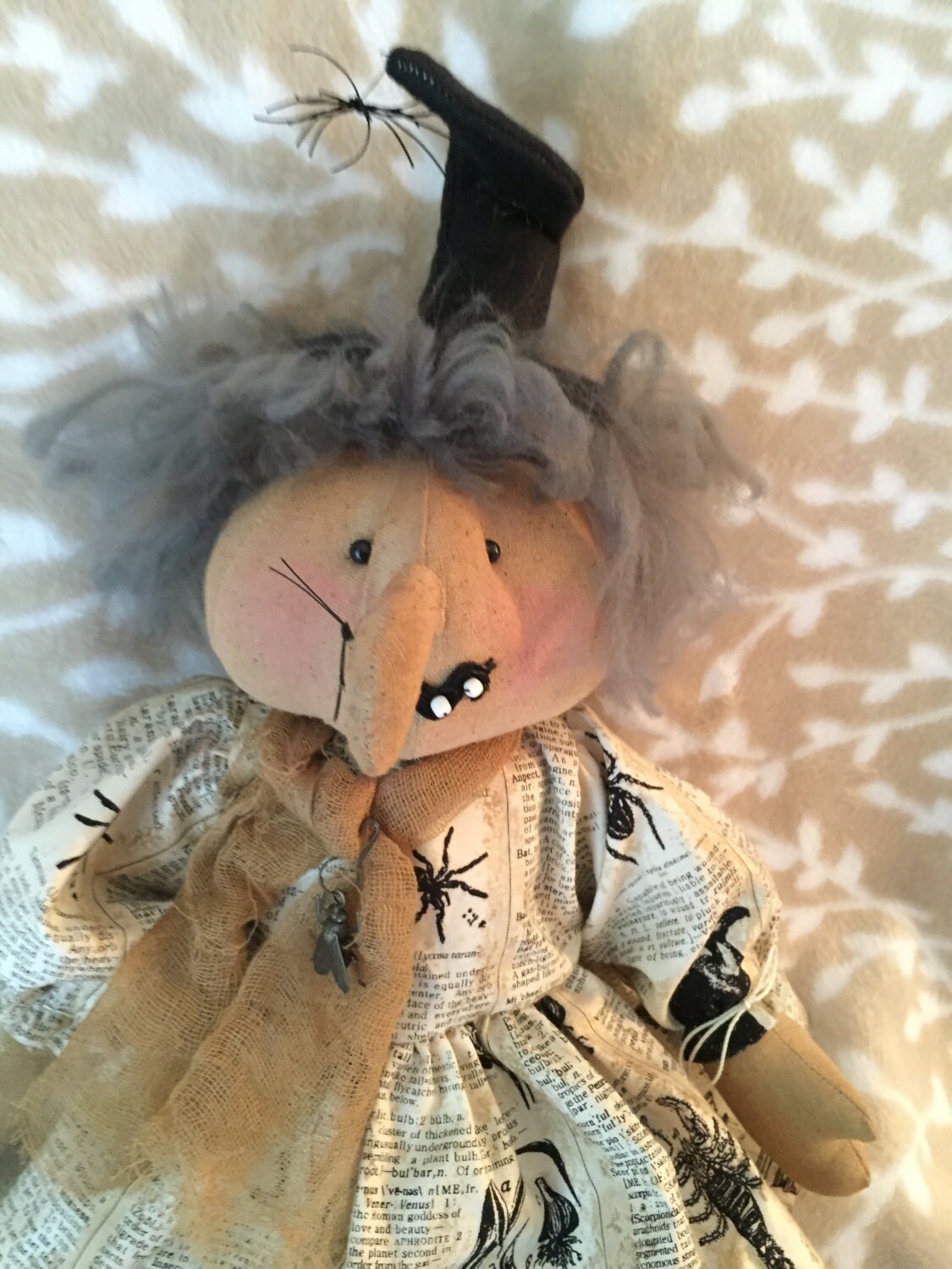 Halloween Witch Doll Primitive Dolls Whimsical by LovedByKadie