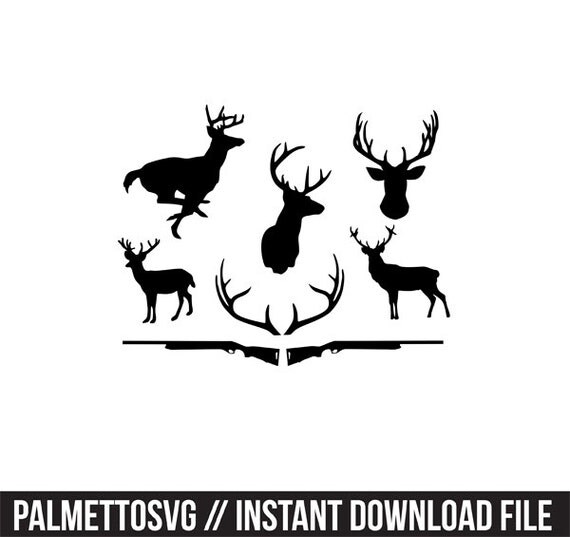 Download deer hunt svg dxf file instant download silhouette cameo