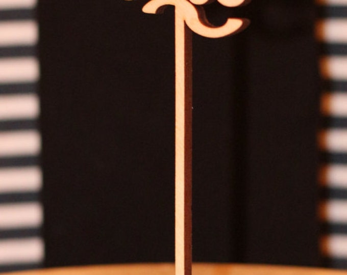 Table number, wedding table numbers, with the stick, freestanding