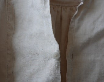 french linen and hemp smock,farmershirt long 1800