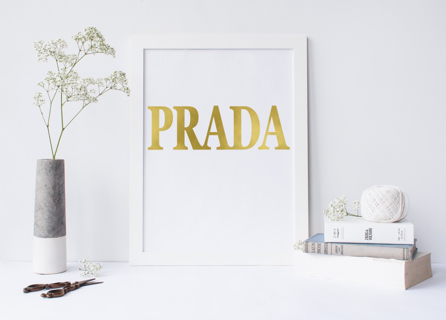 Prada Digital PrintPrada Modern by sweetandhoneyprints on Etsy