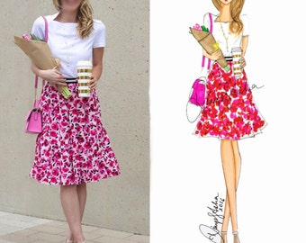illustration,fashion illustration,custom illustration,fashion art,fashion,art,sketch,vanity art,custom portrait,drawing,girly,cute,pretty
