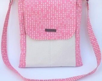 Messenger Purse-Pink/Tan