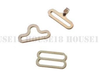 Bow Tie Hardware Hook, Eye and Slide | Silver Color