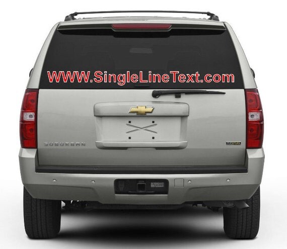 Vehicle Car Truck Door Window Website advertising Vinyl