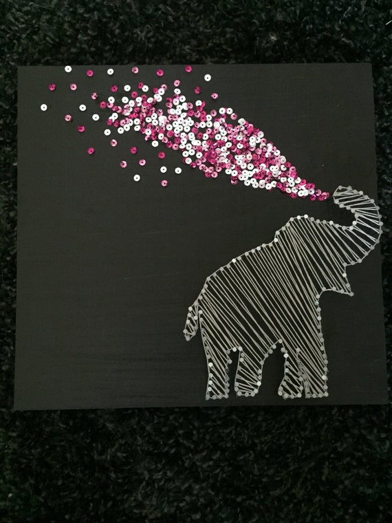 Elephant String Art