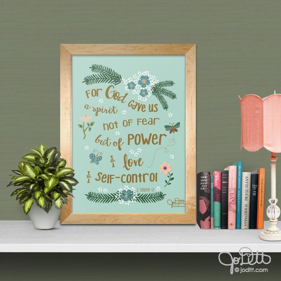 promises to pray when you are afraid by JoDitt Designs