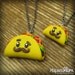 Taco Necklace - Moustache polymer clay