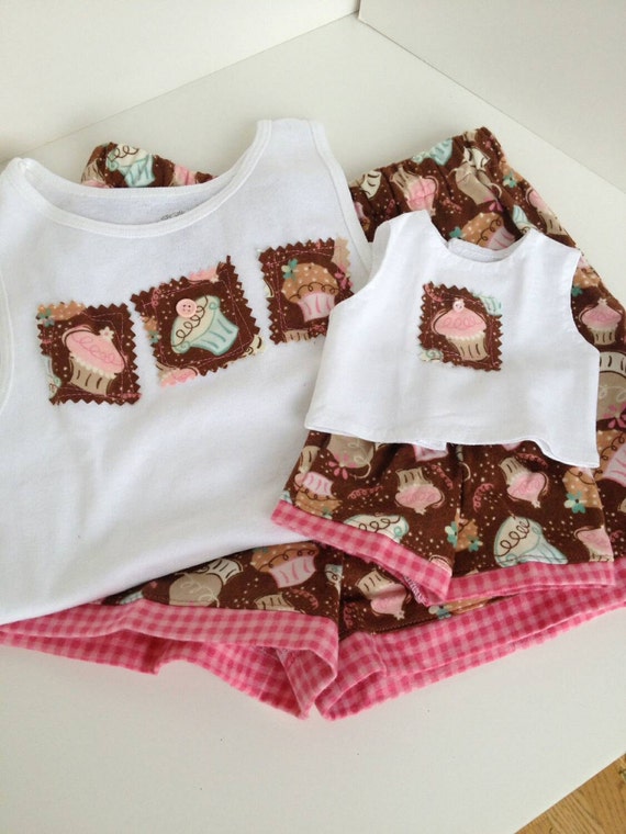 Items similar to Size 10/12 Doll and Me Matching PJ's for American Girl