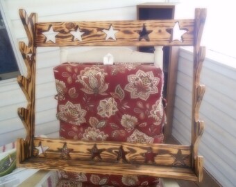 5 Gun Rack, Wall Mount, Old Western Style