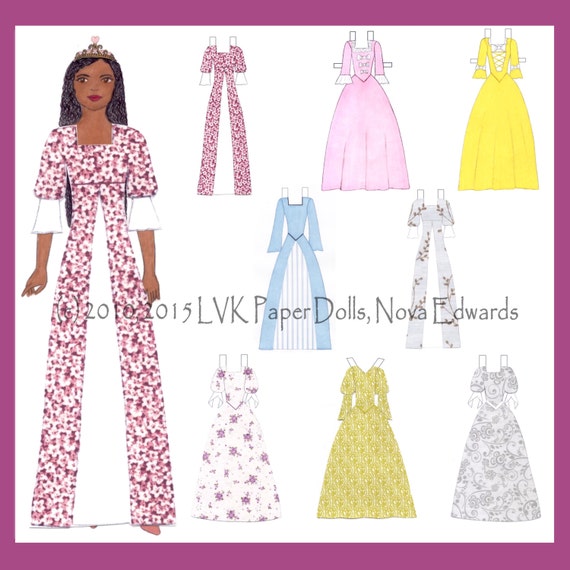 Princess Charlotte Paper Doll