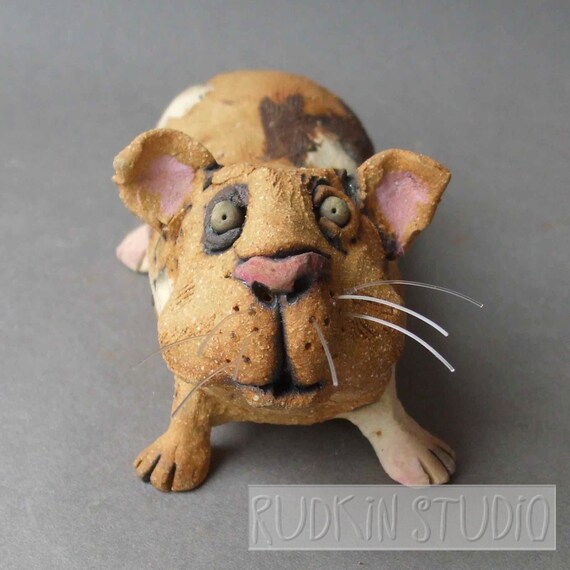 Guinea Pig Ceramic Animal Sculpture