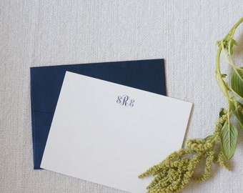 Personalized Stationery, Personalized Gift, Custom Gift, "The Charleston" Monogram Cards by Dodeline Design