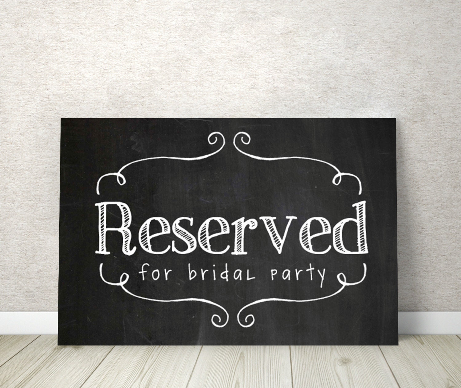 Chalkboard Reserved Sign Pdf X