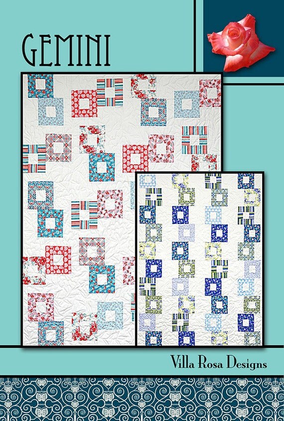 GEMINI Quilt Pattern Villa Rosa Designs Jelly Roll by Jambearies