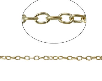 3//16/" x 1//16/" Cable Chain Silver Plated Textured FD180 32 Feet