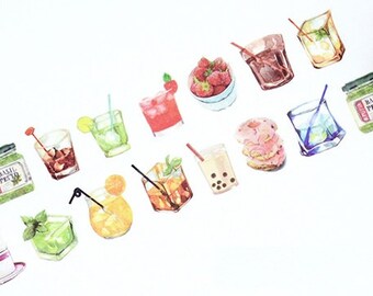 Drinks Washi Tape (30mm X 5M)