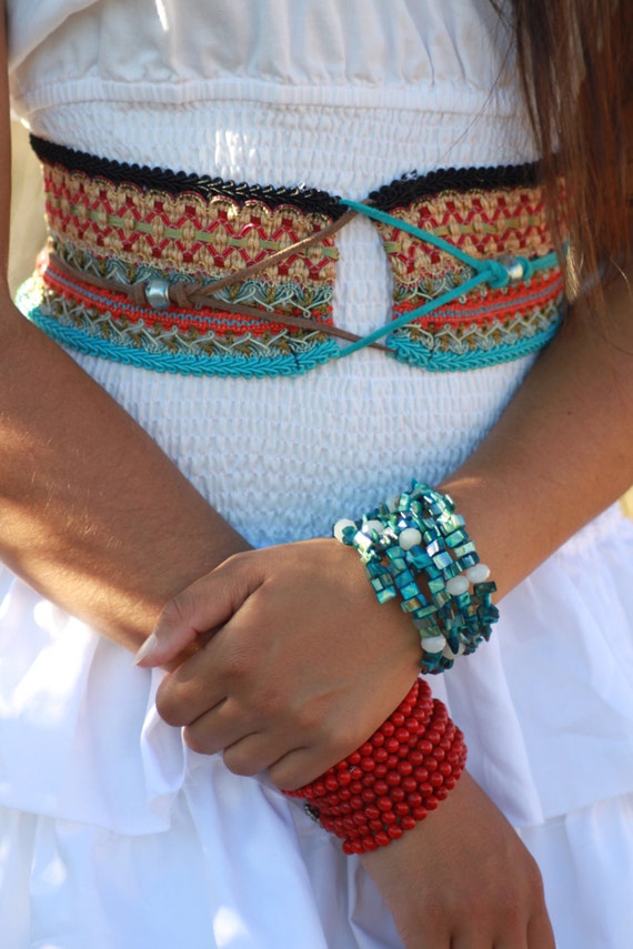 Items similar to Belt / Wrap / handmade / Native American / Hippie