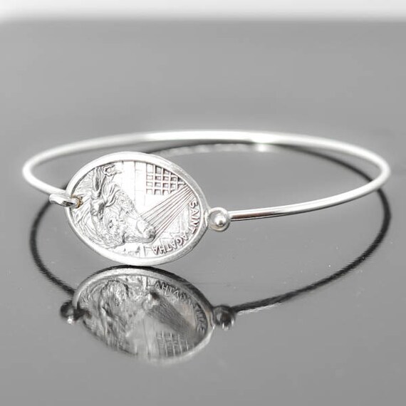 St Agatha Bracelet Bangle St Agatha Jewelry Catholic