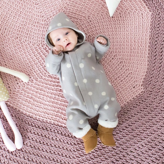 Ideal newborn baby overall - wool overall - baby jumpsuit - toddler romper - wool romper - felted wool suit - wool romper