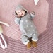 Ideal newborn baby overall - wool overall - baby jumpsuit - toddler romper - wool romper - felted wool suit - wool romper