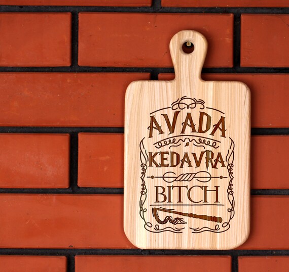 Harry Potter Spell cutting board - Wooden Cutting Board - Personalized Engraved Cutting Board