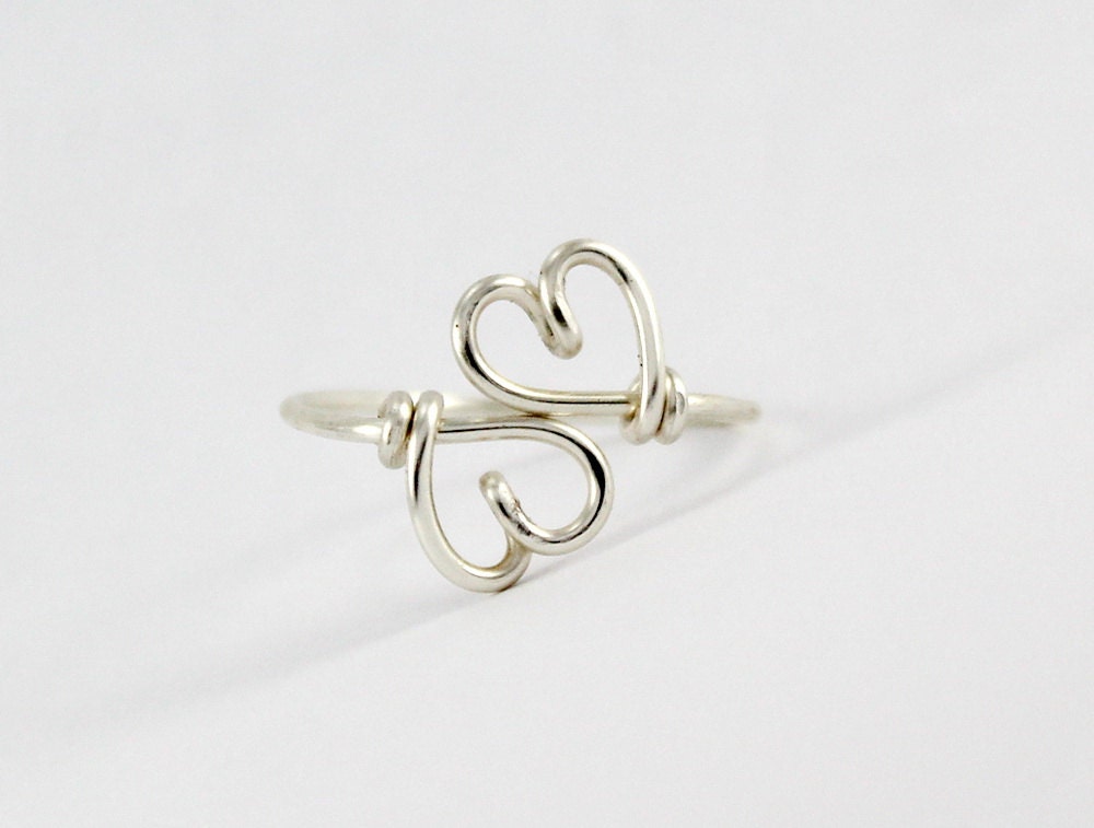 wire heart ring wire heart ring