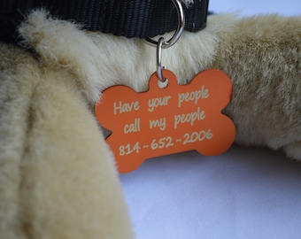 1 Personalized Dog Tag, Dog Bone Shaped Tag, Identification Tag, Pet Tag, Dog Tag, Engraved Dog Tag, Personalized Dog Tag, Dog Tag for Dogs