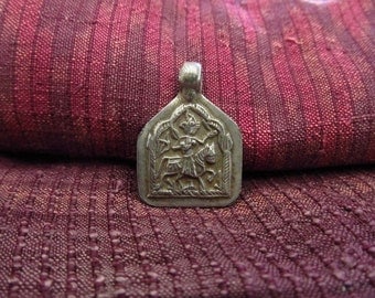 Antique Silver Bhumiya Raj Hindu Amulet