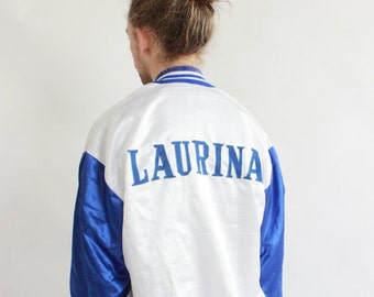 Vintage 70s Satin Bomber Jacket