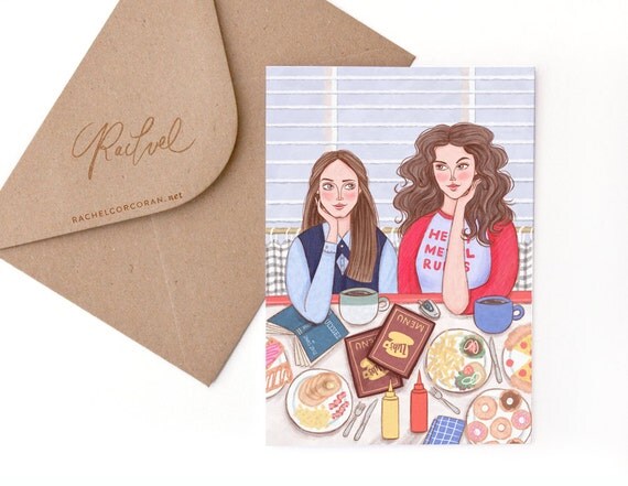 Gilmore Girls Card by Rachel Corcoran by RachelCorcoranStudio