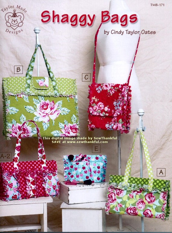 Shaggy Bags By Cindy Taylor Oates Fabric Bag Patterns Purse