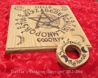 SALE - Witches Moon - Ouija Board - Spirit Communication - Ash Wood - High Quality