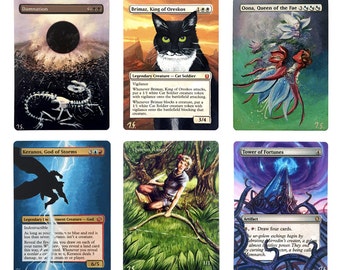 Hand Painted Custom Altered Magic the Gathering MTG Card Full Art Borderless Professionally Painted