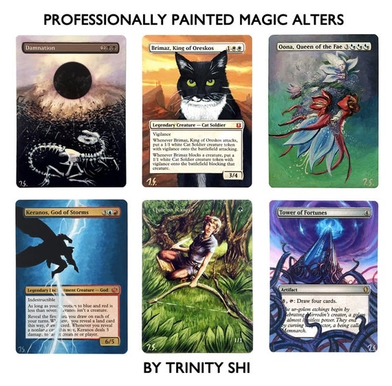 Hand Painted Custom Altered Magic the Gathering MTG Card Full