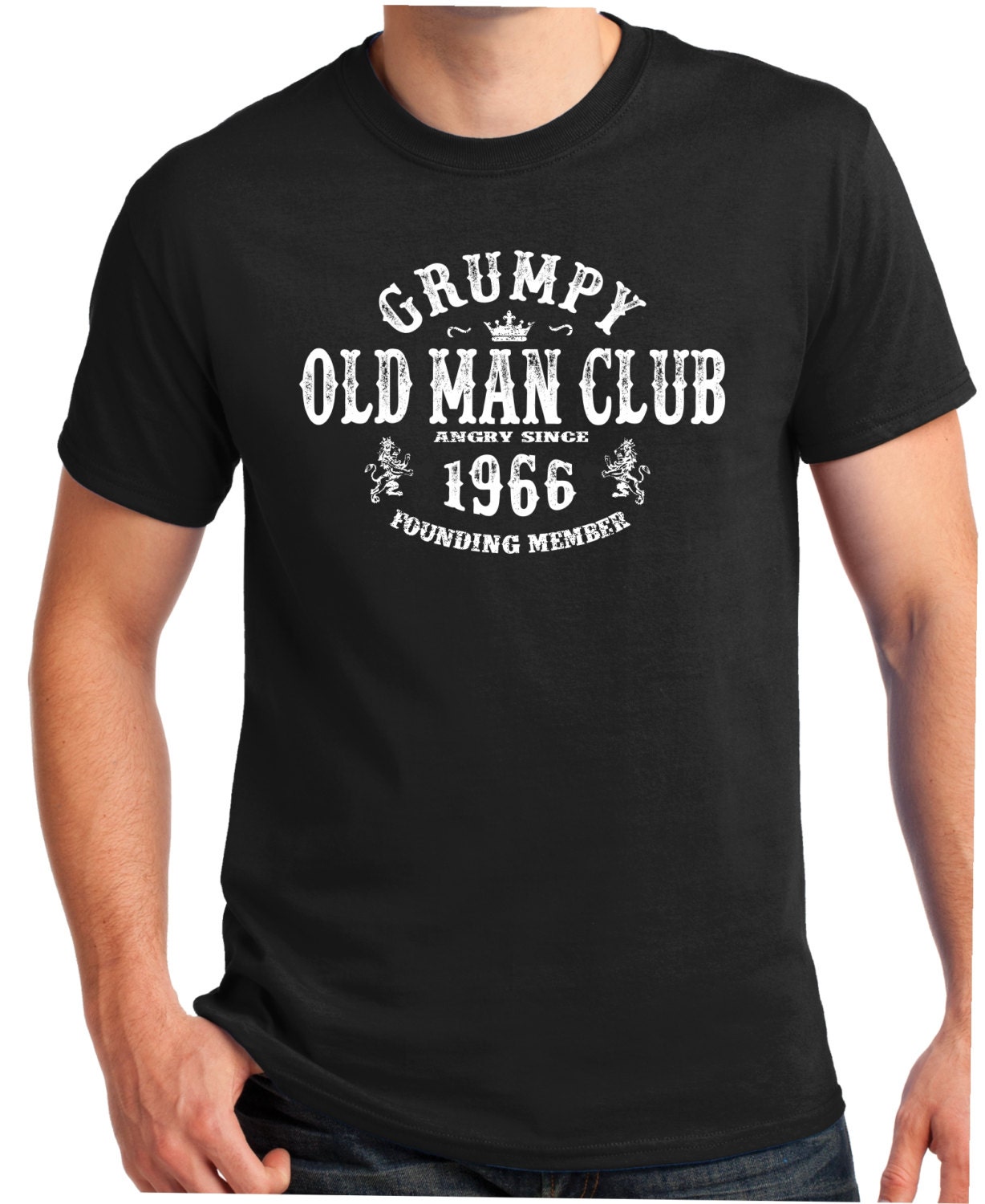 Grumpy Old Man Club 1966 Birthday Gift Shirt VINTAGE 1966