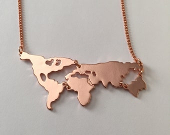 world map necklace, world necklace, world jewelry, world map, world, earth necklace, globe necklace, globe jewelry, globe pendant, necklace