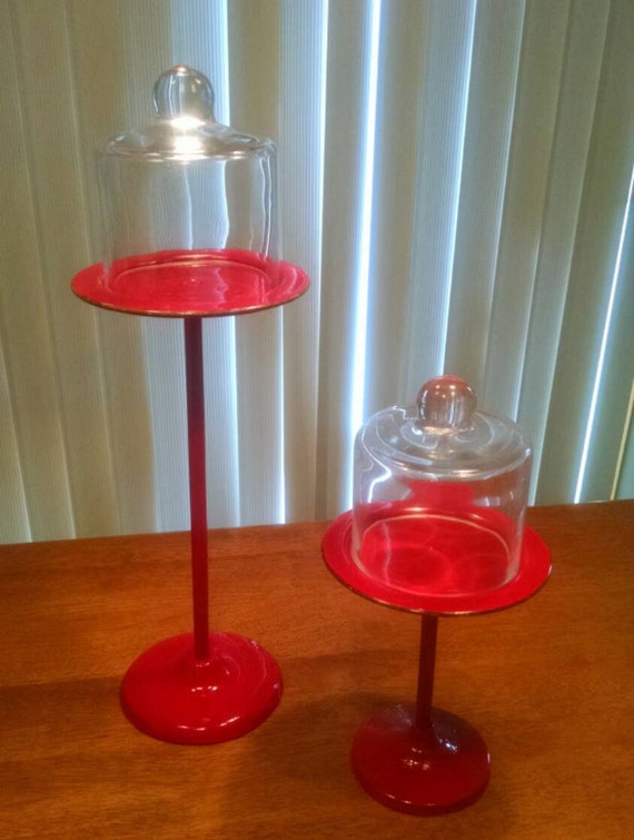 Cupcake Pedestal Display with Glass Dome