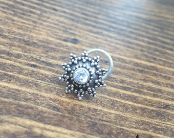 Indian Nose Jewelry Indian Nose Stud Silver Nose Stud Silver Nose Ring Tribal Nose Jewelry Tribal Jewelry Body Jewelry Silver Nose Jewelry