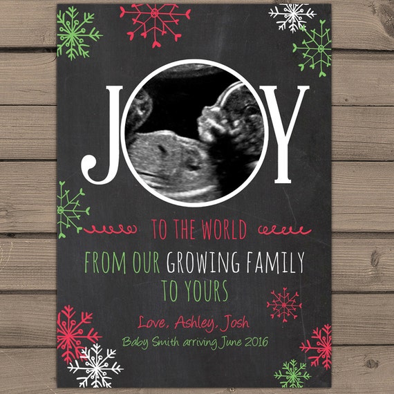 Christmas Pregnancy Announcement Template