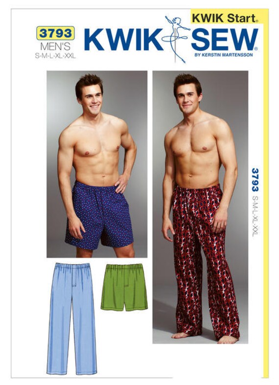 Kwik Sew K3793 Pattern Men's Pajama Bottoms